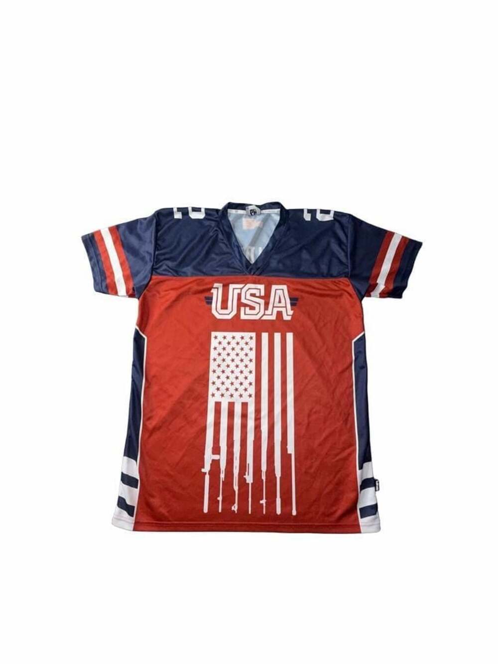 Greater Half USA 2nd Amendment Football Jersey Size XL